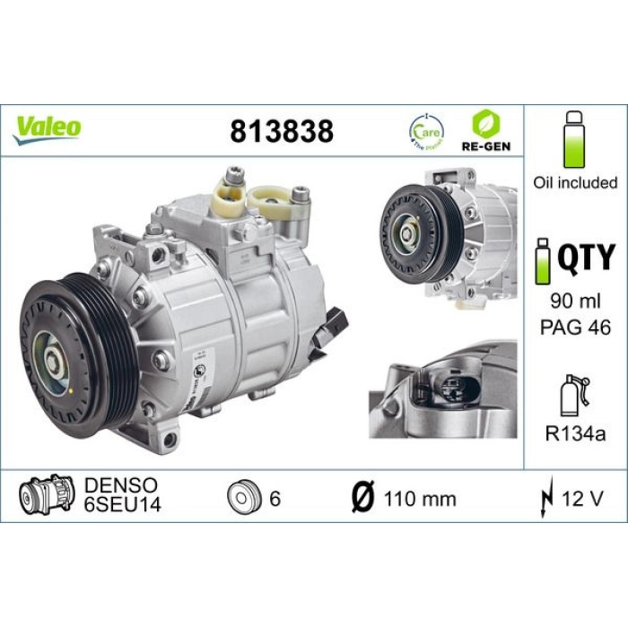 Valeo Kompressor 813838 Valeo Kompressor 813838