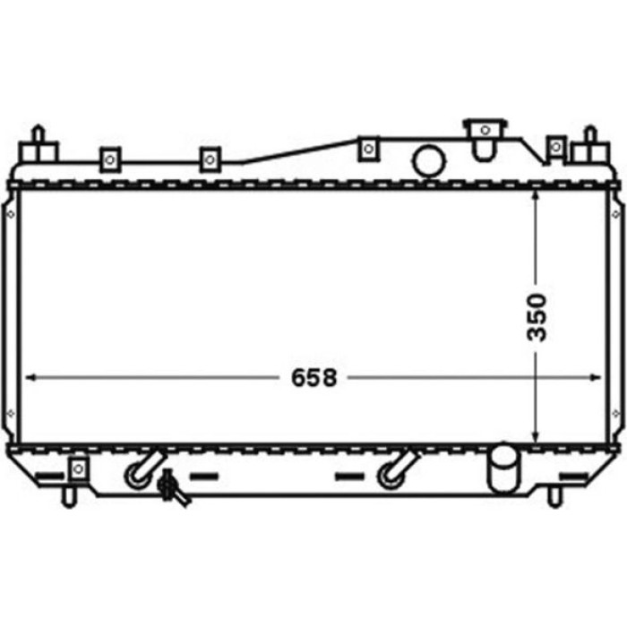 MAHLE Kühler, Motorkühlung CR 1458 000S MAHLE Kühler, Motorkühlung CR 1458 000S