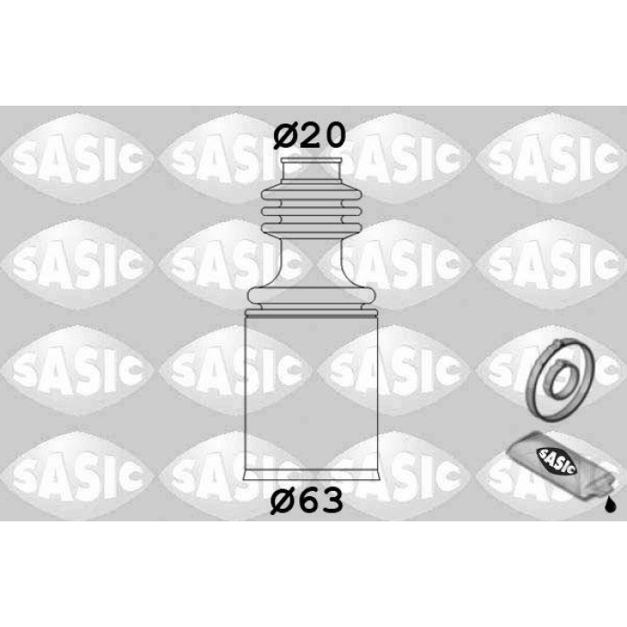SASIC Faltenbalgsatz, Antriebswelle 2003421 SASIC Faltenbalgsatz, Antriebswelle 2003421