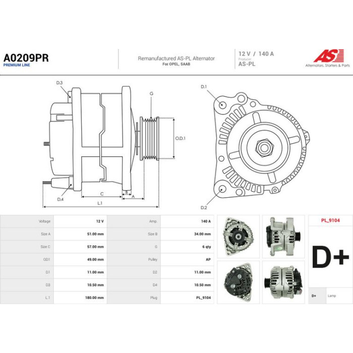 AS-PL Generator A0209PR AS-PL Generator A0209PR