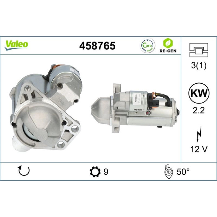 Valeo Anlasser 458765 Valeo Anlasser 458765