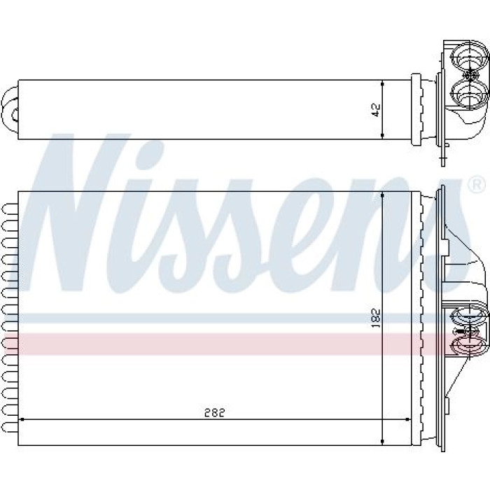 Nissens Heizungskühler PKW 70975 Nissens Heizungskühler PKW 70975