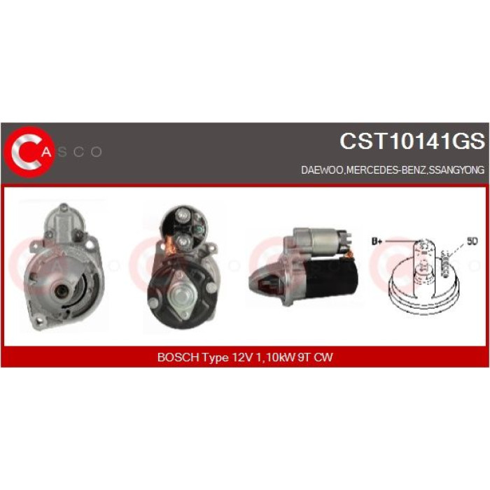 CASCO Anlasser CST10141GS CASCO Anlasser CST10141GS