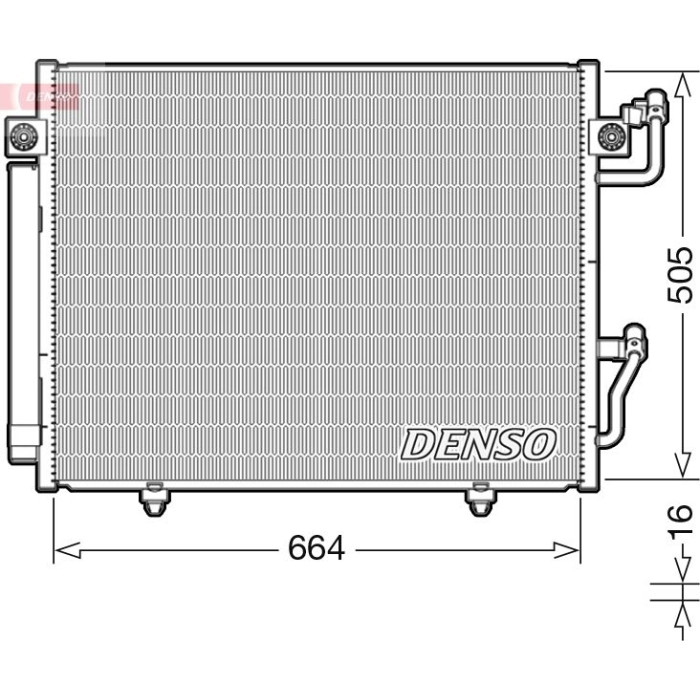 Denso Klimakondensator DCN45005 Denso Klimakondensator DCN45005