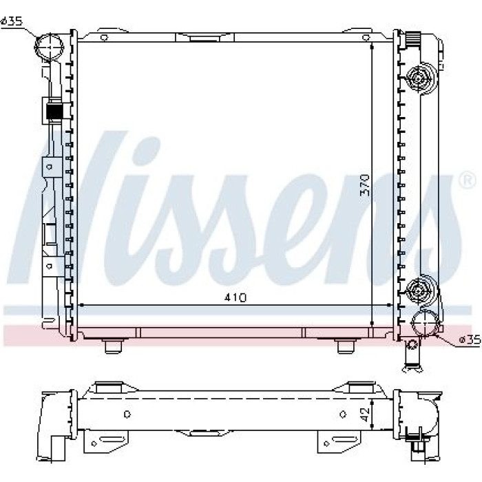 Nissens Wasserkühler PKW 62650