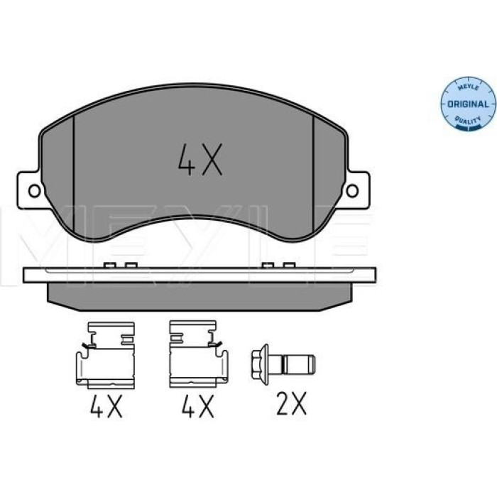 MEYLE Bremsbelagsatz VW Amarok 10 252448418 MEYLE Bremsbelagsatz VW Amarok 10 252448418