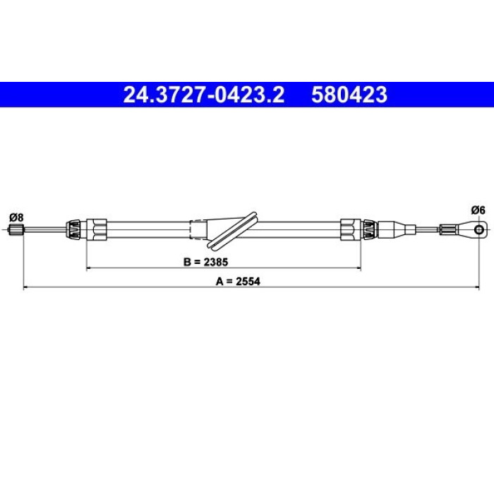 ATE Handbremsseil 24.3727-0423.2 ATE Handbremsseil 24.3727-0423.2