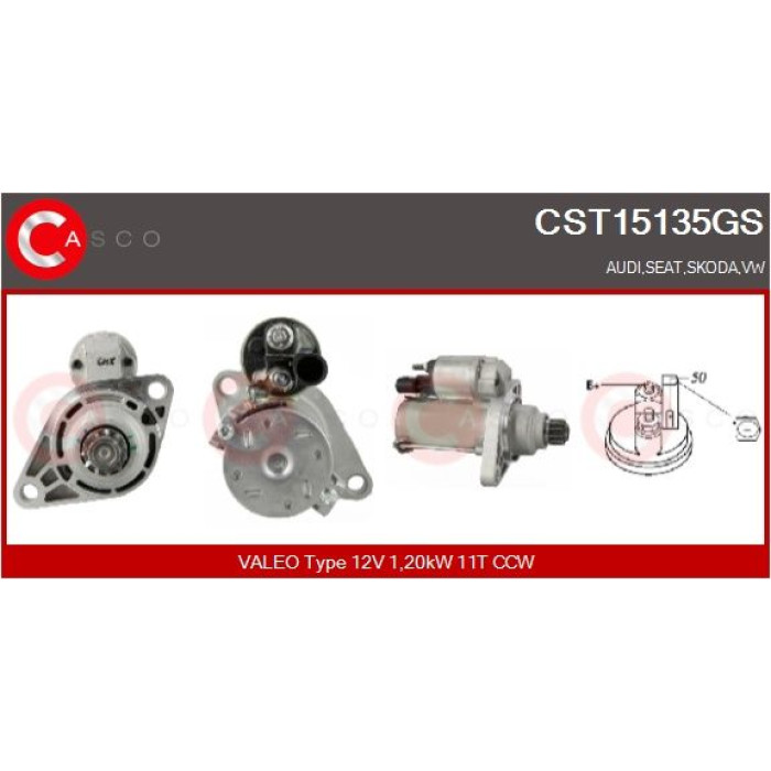 CASCO Anlasser CST15135GS