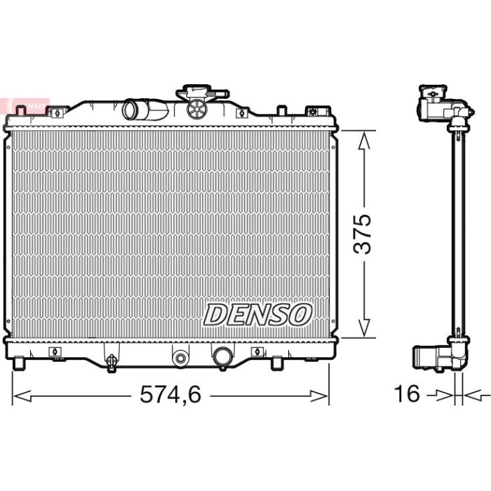 Denso Motorkühler DRM44043 Denso Motorkühler DRM44043
