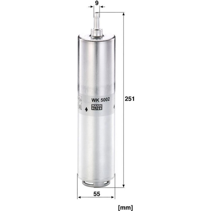 MANN-FILTER Kraftstofffilter WK 5002 MANN-FILTER Kraftstofffilter WK 5002