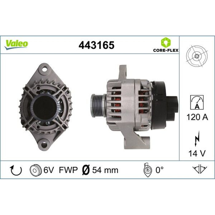 Valeo Lichtmaschine 443165 Valeo Lichtmaschine 443165