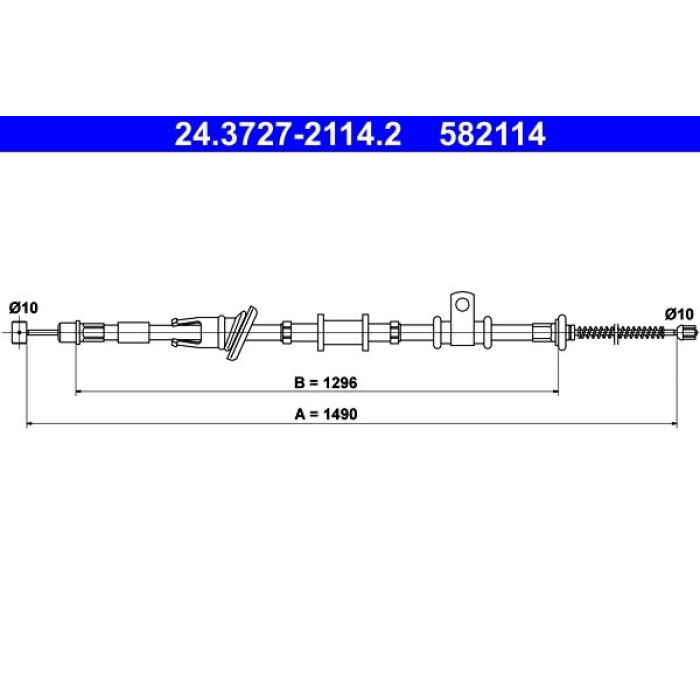 ATE Handbremsseil 24.3727-2114.2 ATE Handbremsseil 24.3727-2114.2
