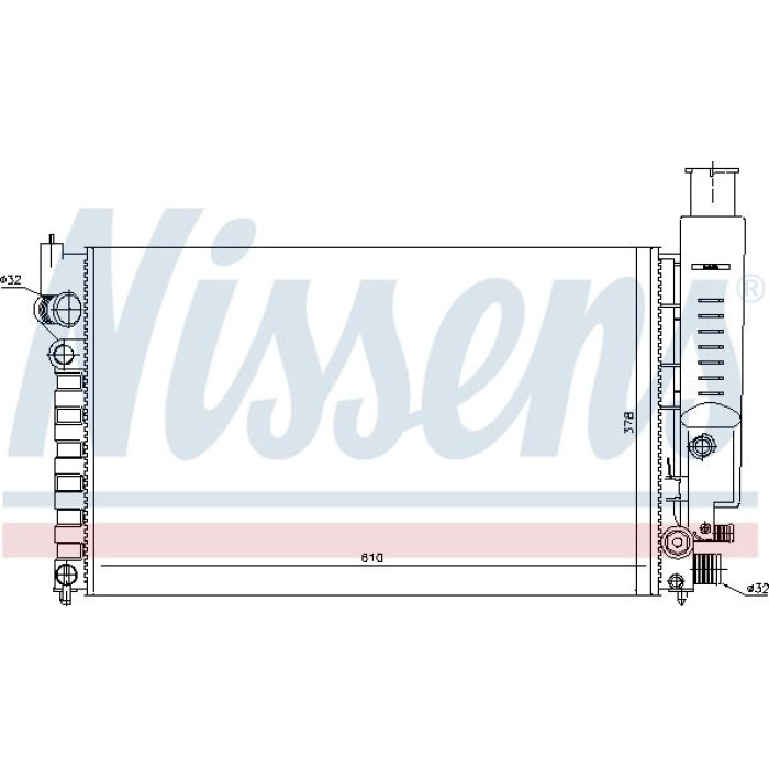 Nissens Wasserkühler PKW 63613 Nissens Wasserkühler PKW 63613