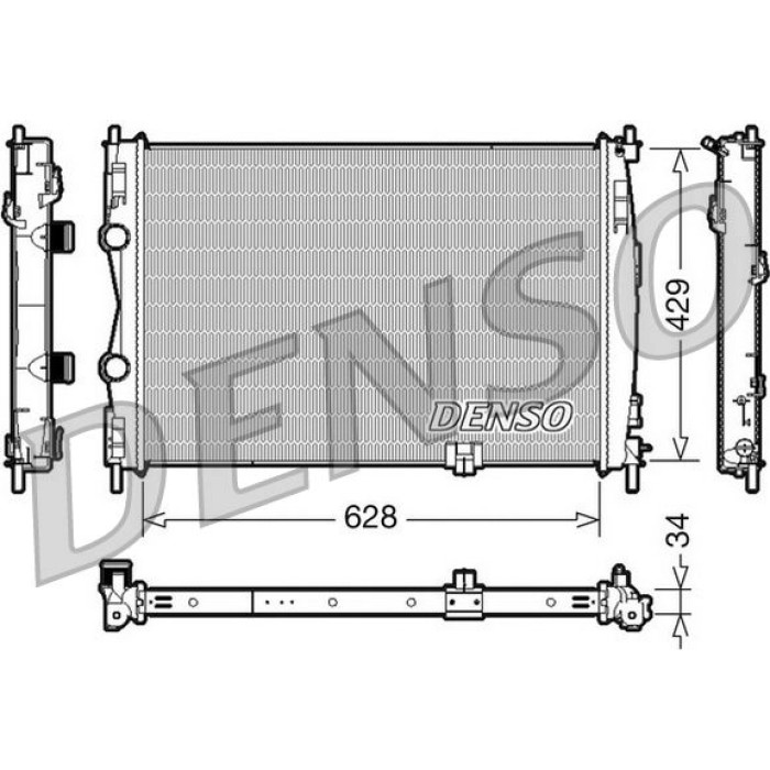 Denso Motorkühler DRM46017 Denso Motorkühler DRM46017