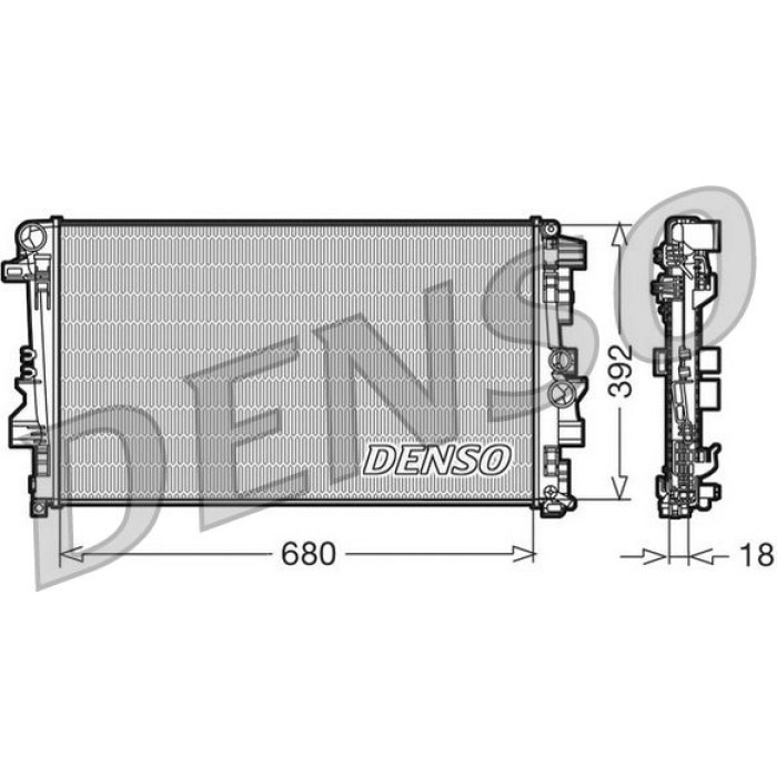 Denso Motorkühler DRM17012 Denso Motorkühler DRM17012