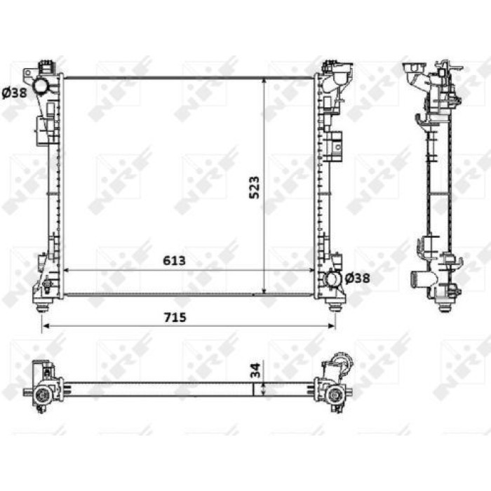NRF Kühler 53900 NRF Kühler 53900