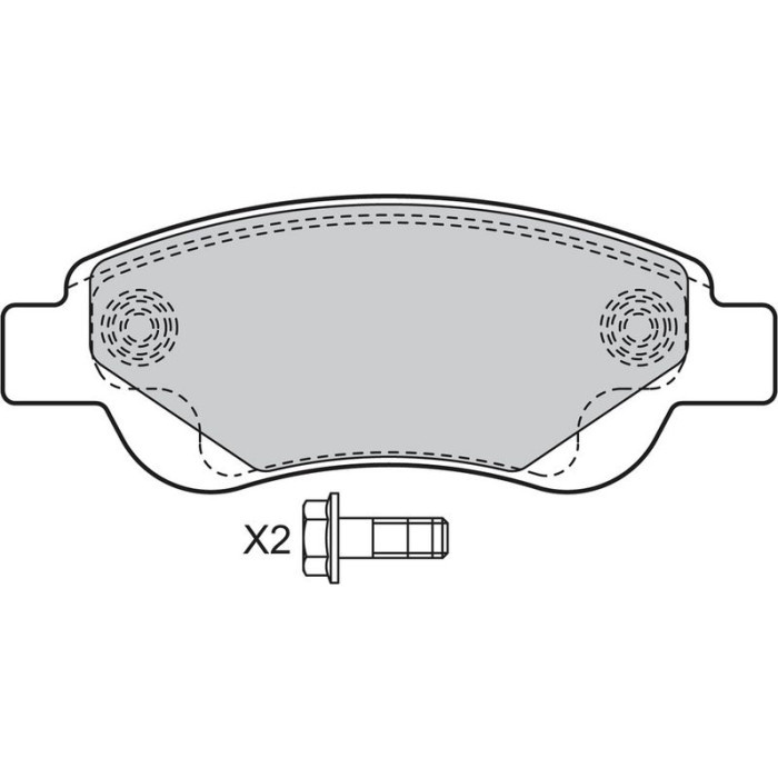 Valeo Bremsbelagsatz 598718 Valeo Bremsbelagsatz 598718