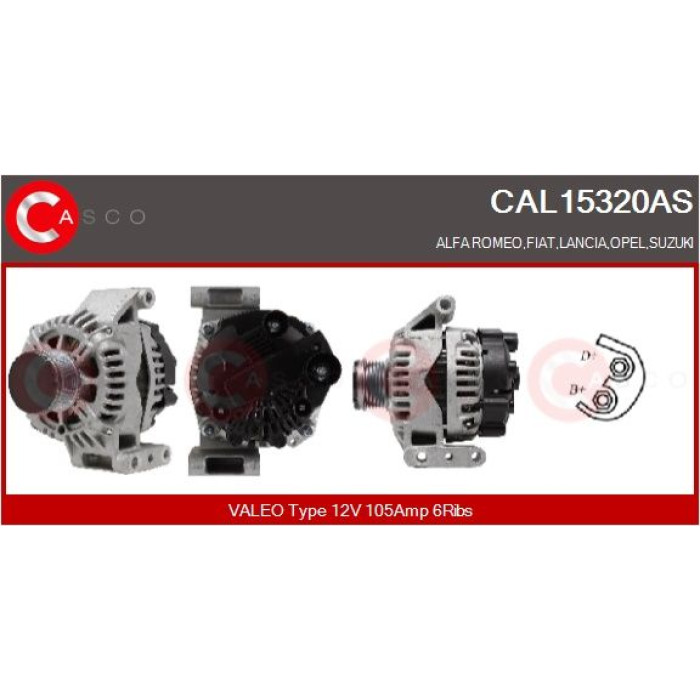 CASCO Generator CAL15320AS CASCO Generator CAL15320AS