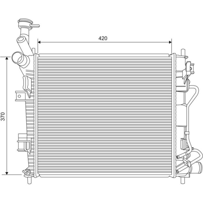 Valeo Motorkühler 701621