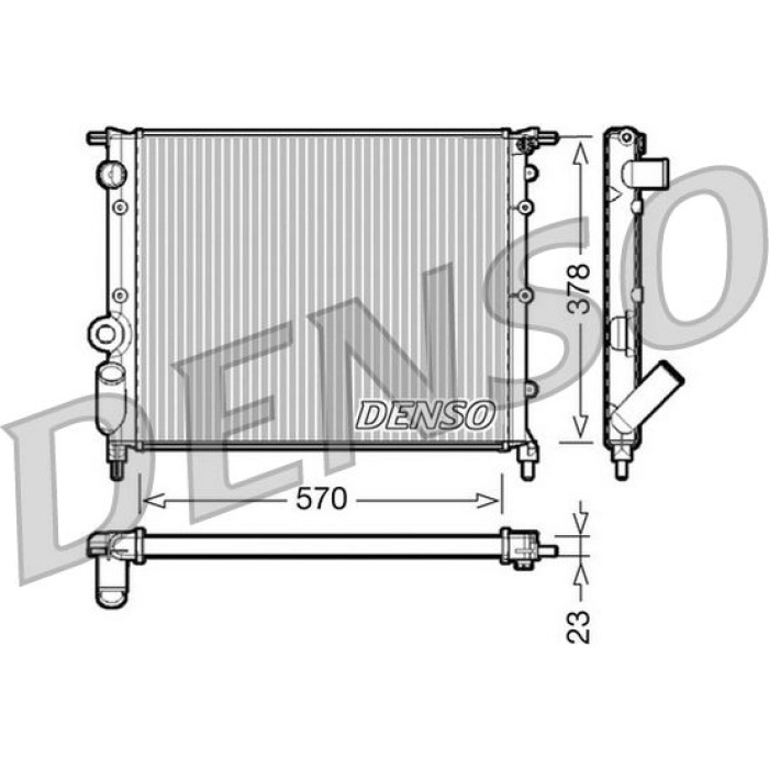 Denso Motorkühler DRM23013 Denso Motorkühler DRM23013