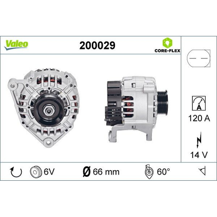Valeo Lichtmaschine 200029 Valeo Lichtmaschine 200029