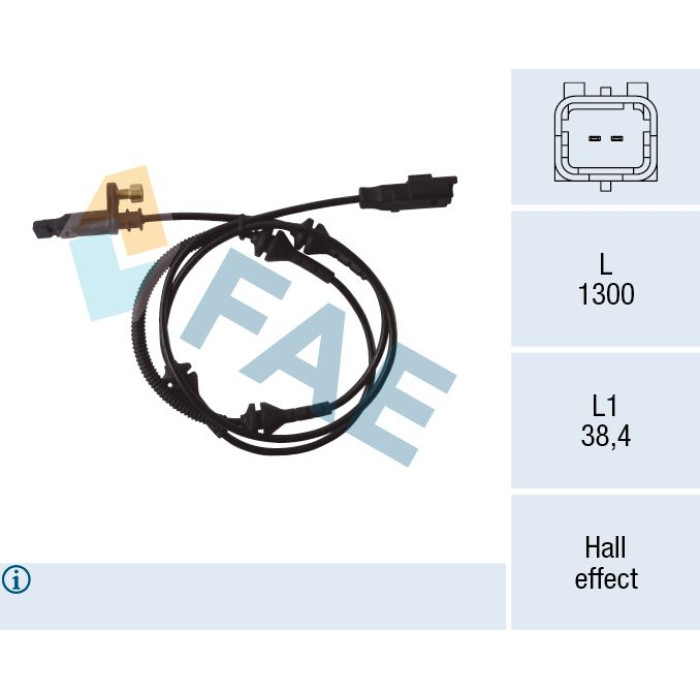 FAE Sensor, Raddrehzahl 78089 FAE Sensor, Raddrehzahl 78089