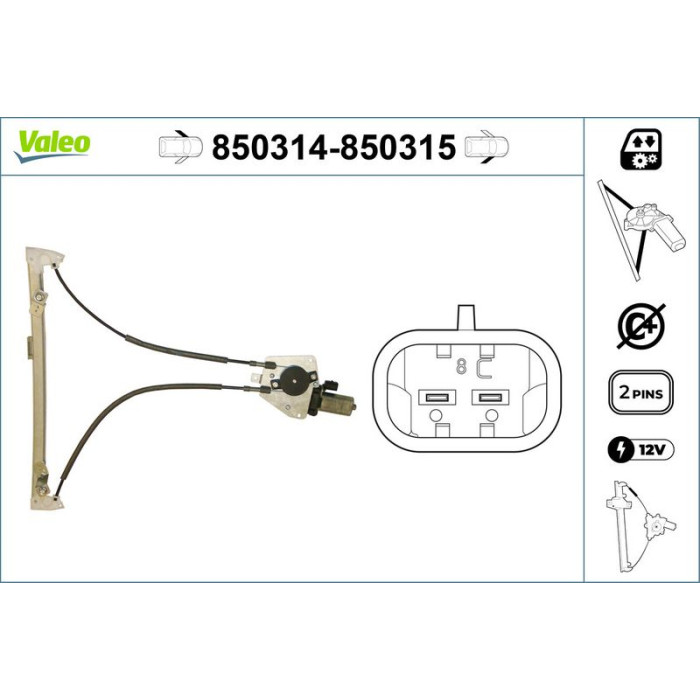 VALEO 850314 Fensterheber VALEO 850314 Fensterheber