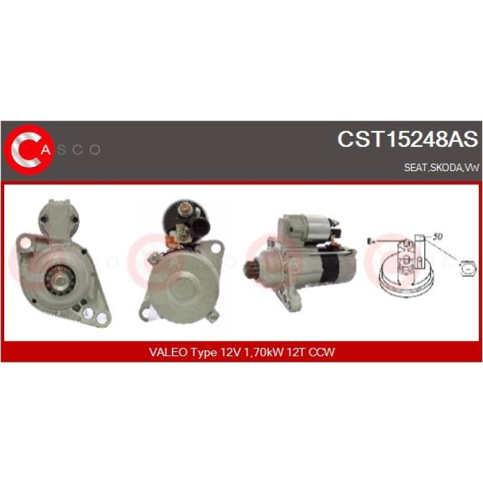 CASCO Anlasser CST15248AS CASCO Anlasser CST15248AS