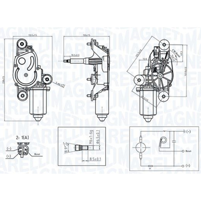 TGL706GM Magneti Marelli Wischermotor TGL706GM TGL706GM Magneti Marelli Wischermotor TGL706GM