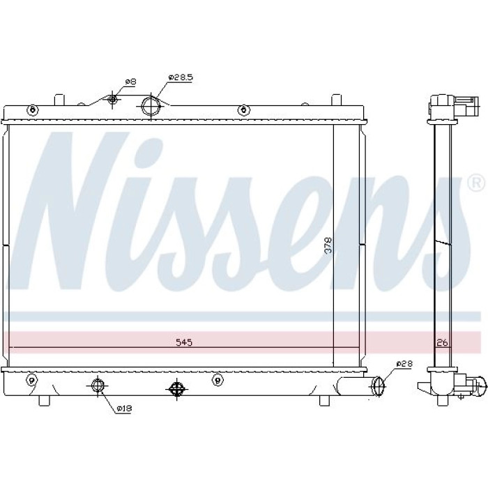 Nissens Wasserkühler PKW 69404 Nissens Wasserkühler PKW 69404