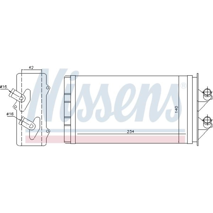 Nissens Heizungskühler PKW 71449