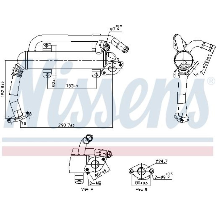 Nissens AGR-Kühler 989397 Nissens AGR-Kühler 989397
