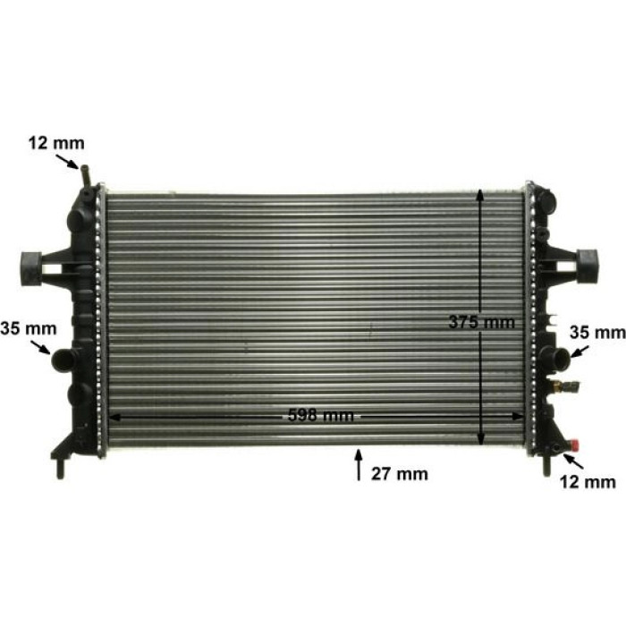 MAHLE Kühler, Motorkühlung CR 574 000P MAHLE Kühler, Motorkühlung CR 574 000P