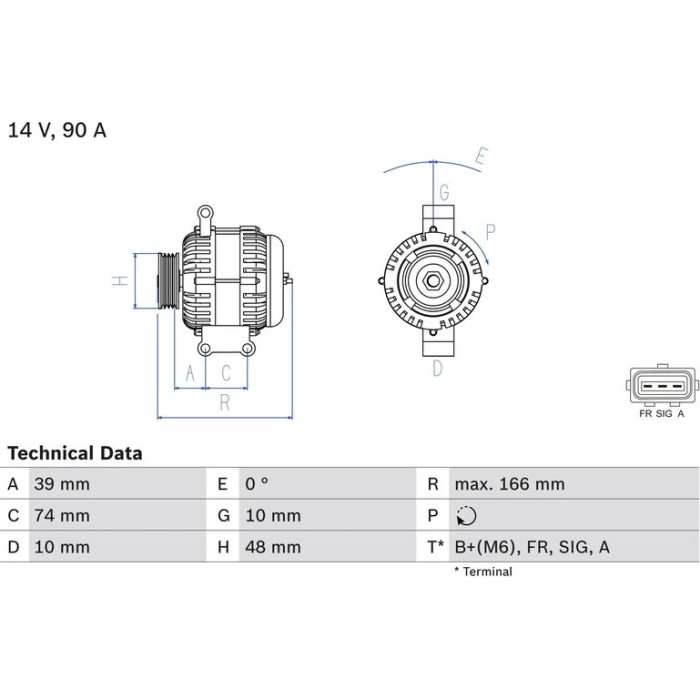Bosch Lichtmaschine 0 986 049 980 Bosch Lichtmaschine 0 986 049 980