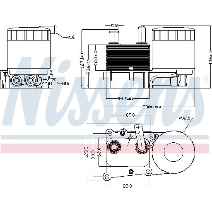 Nissens Ölkühler PKW 90706 Nissens Ölkühler PKW 90706