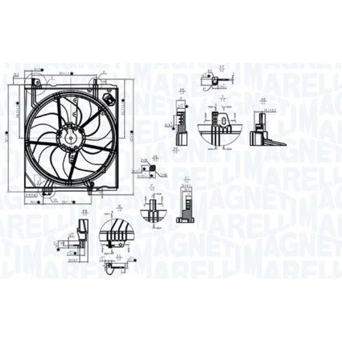 Magneti Marelli Kühlerlüfter 069422787010 Magneti Marelli Kühlerlüfter 069422787010