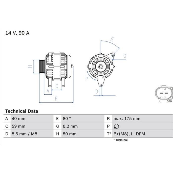 Bosch Lichtmaschine 0 986 041 310 Bosch Lichtmaschine 0 986 041 310
