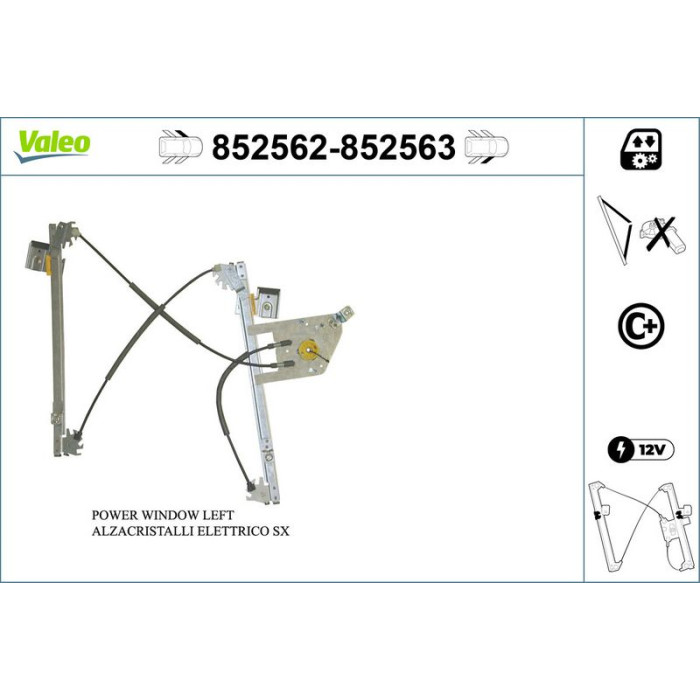 Valeo Fensterheber 852563 Valeo Fensterheber 852563