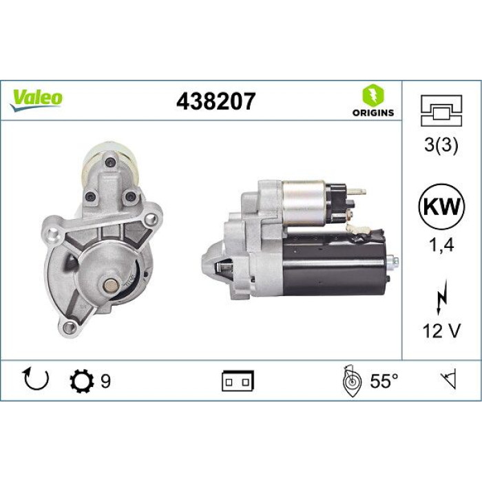 Valeo Anlasser 438207