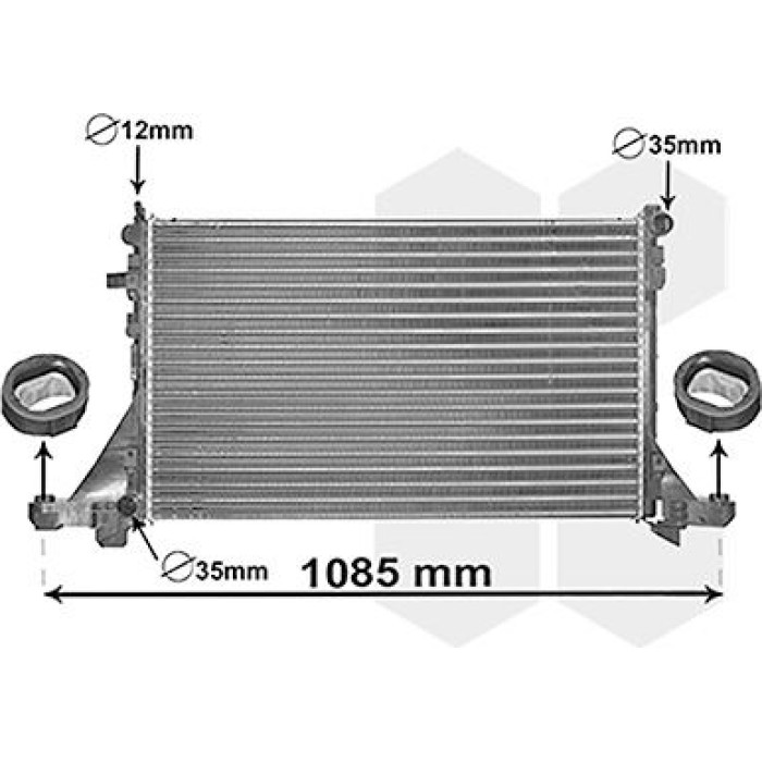 Van Wezel Motorkühler 43002560 Van Wezel Motorkühler 43002560