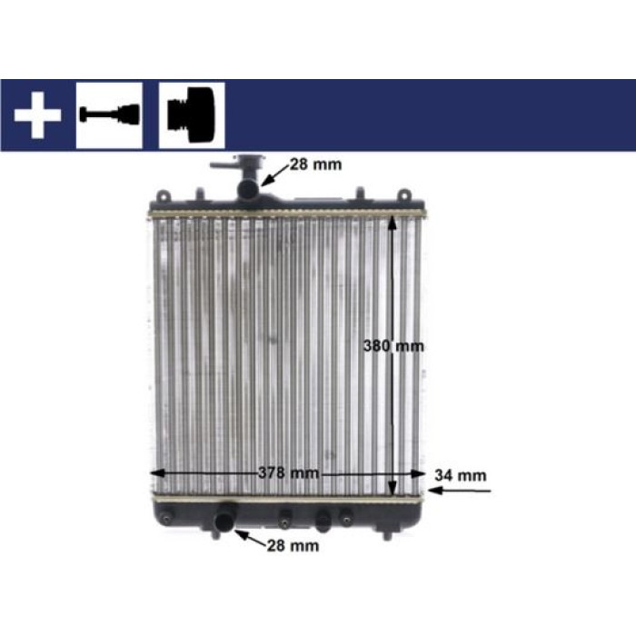 MAHLE Kühler, Motorkühlung CR 1514 000S MAHLE Kühler, Motorkühlung CR 1514 000S