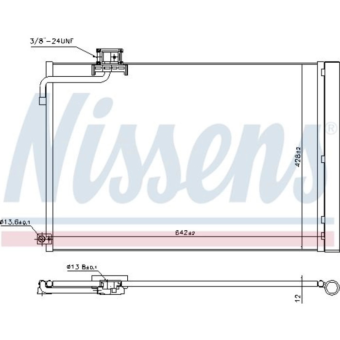 Nissens Klimakondensator PKW 940414 Nissens Klimakondensator PKW 940414