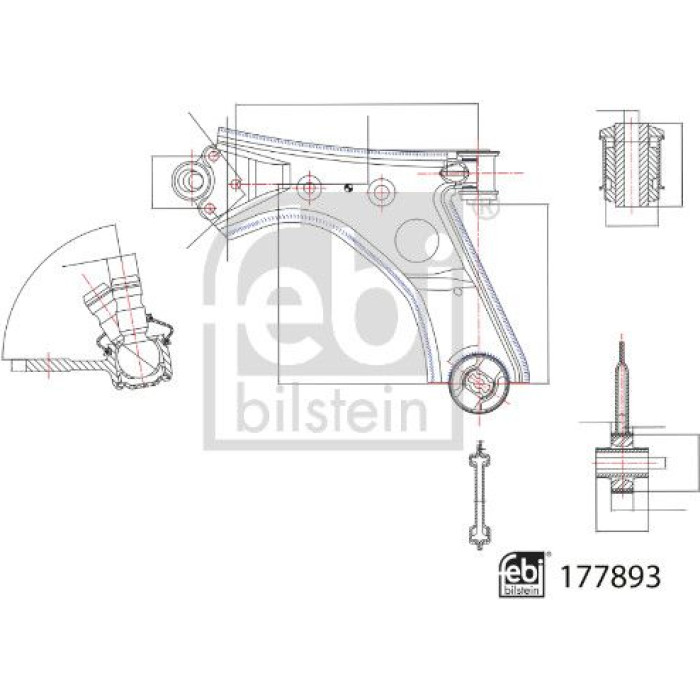febi Querlenker 177893 febi Querlenker 177893
