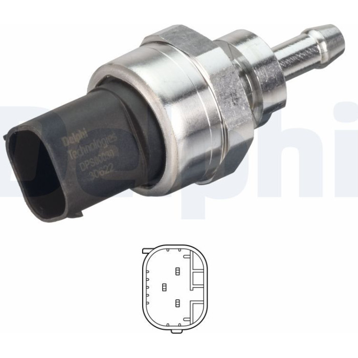 Delphi Abgasdrucksensor DPS00030-12B1 Delphi Abgasdrucksensor DPS00030-12B1