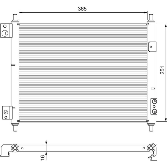 Valeo Klimakondensator 815092