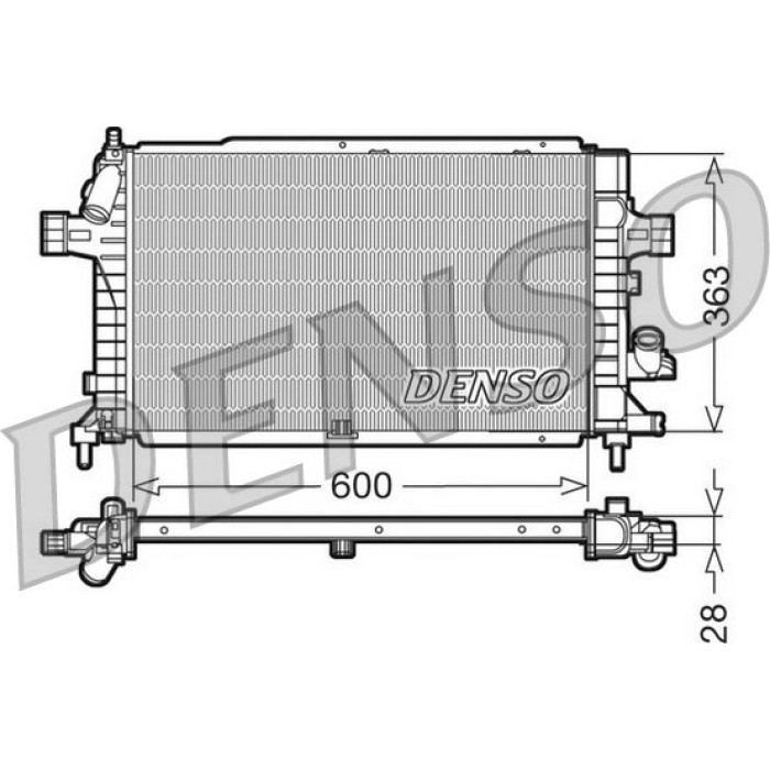 Denso Motorkühler DRM20102 Denso Motorkühler DRM20102
