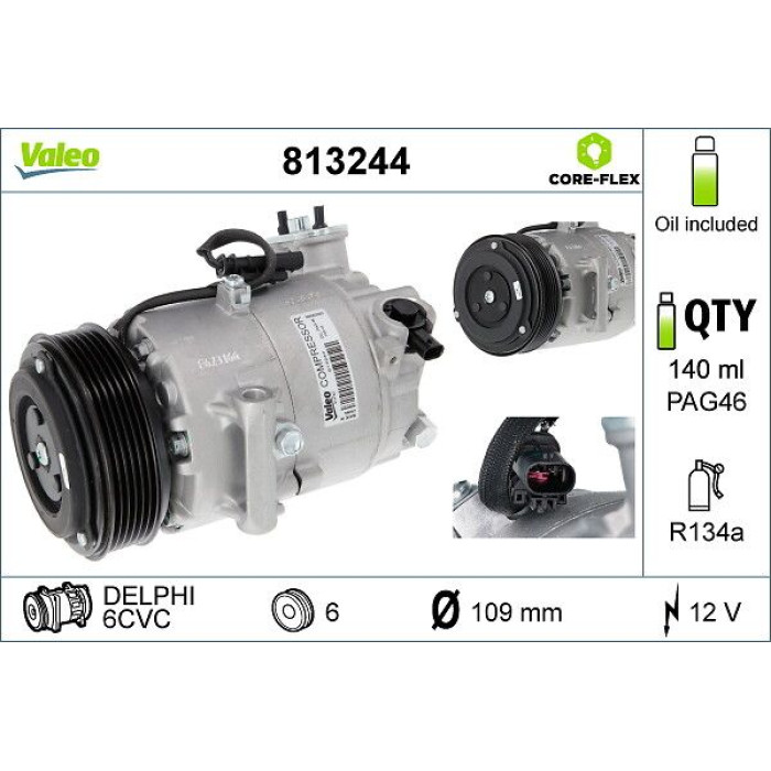 Valeo Klimakompressor 813244 Valeo Klimakompressor 813244
