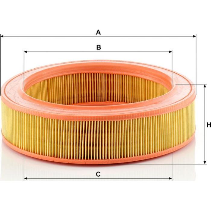 MANN-FILTER Luftfilter C 2555/2 MANN-FILTER Luftfilter C 2555/2