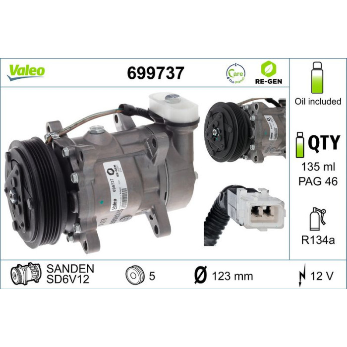 Valeo Kompressor 699737 Valeo Kompressor 699737