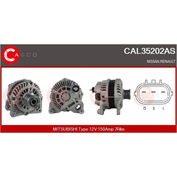 CASCO Generator CAL35202AS CASCO Generator CAL35202AS